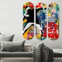 Wallity Cuadro Decorativo de MDF Multicolor (3 Piezas)